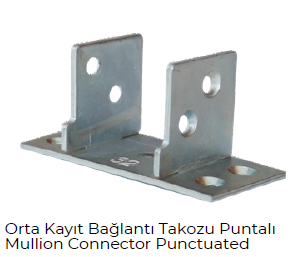 PVC Punched Mullion Connector Bracket - Hira Metal