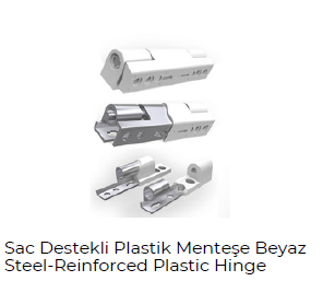 Steel-Reinforced Plastic PVC Hinge - Hira Metal